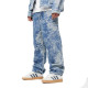 Karl Kani Ανδρικό παντελόνι OG K Distress Camo Five Pocket Denim